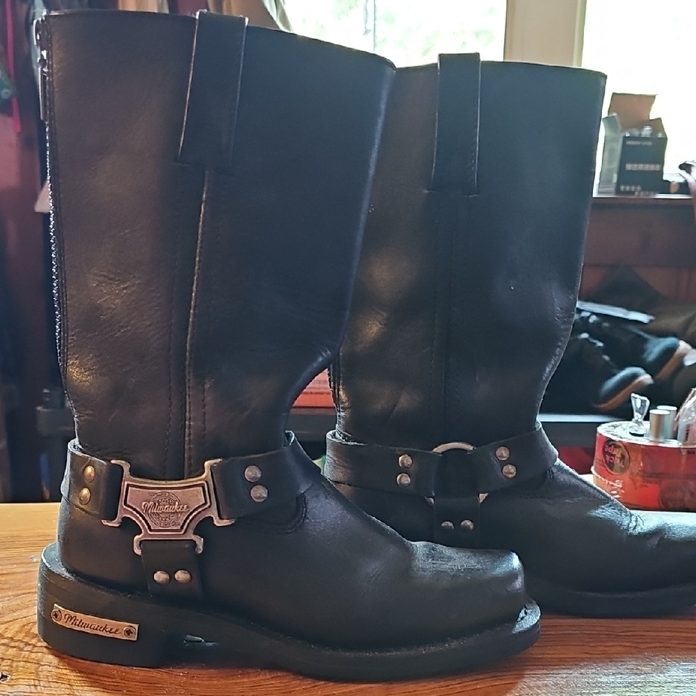 Milwaukee Leather Black Women's Riding Boots